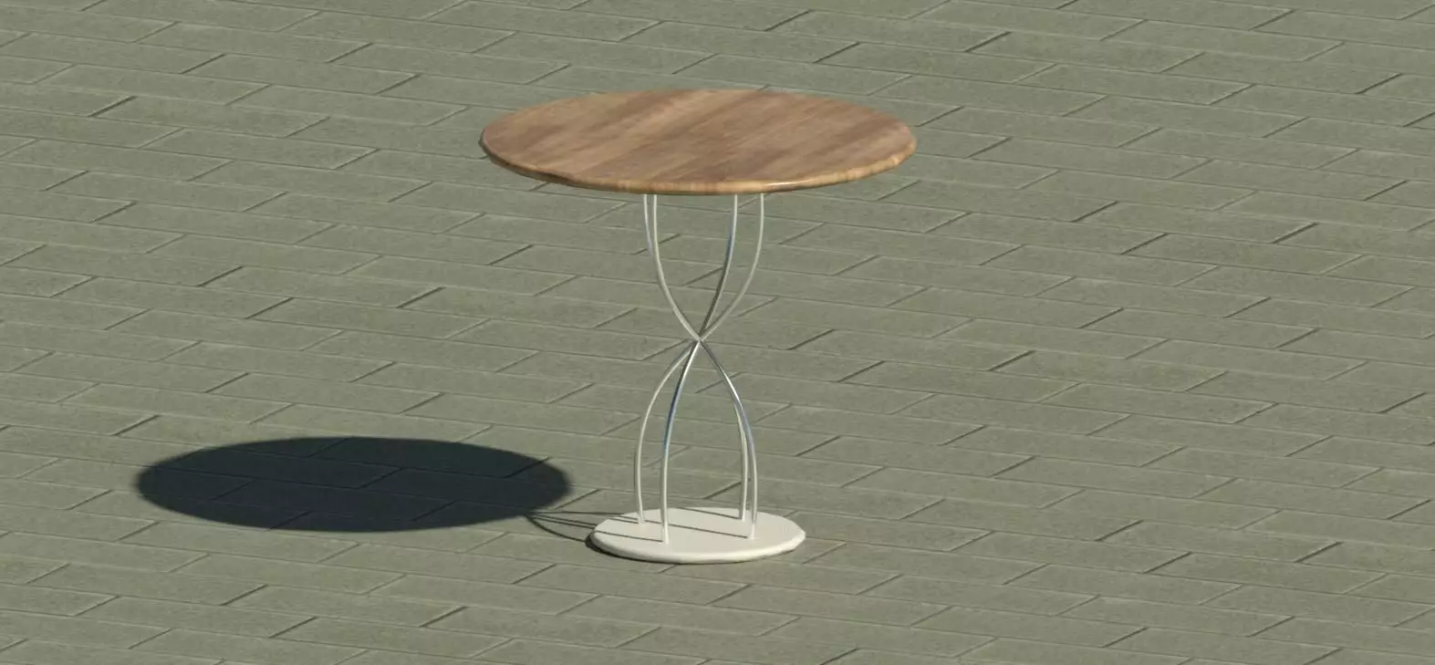 Hourglass table 3D model_0
