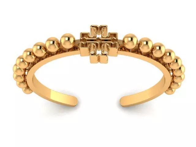 Bracelet silver cross cuff 3D print model