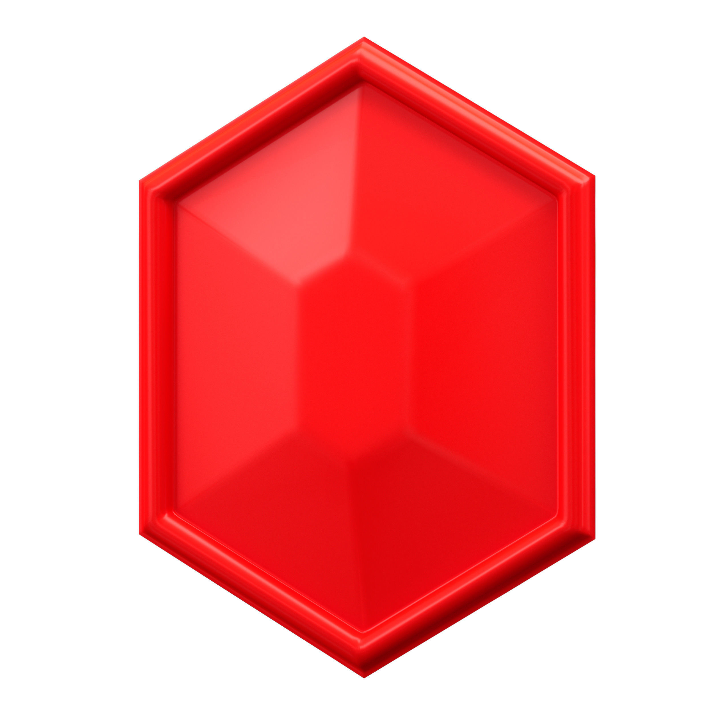 3d wall panel polygon hexagon 3D model_5