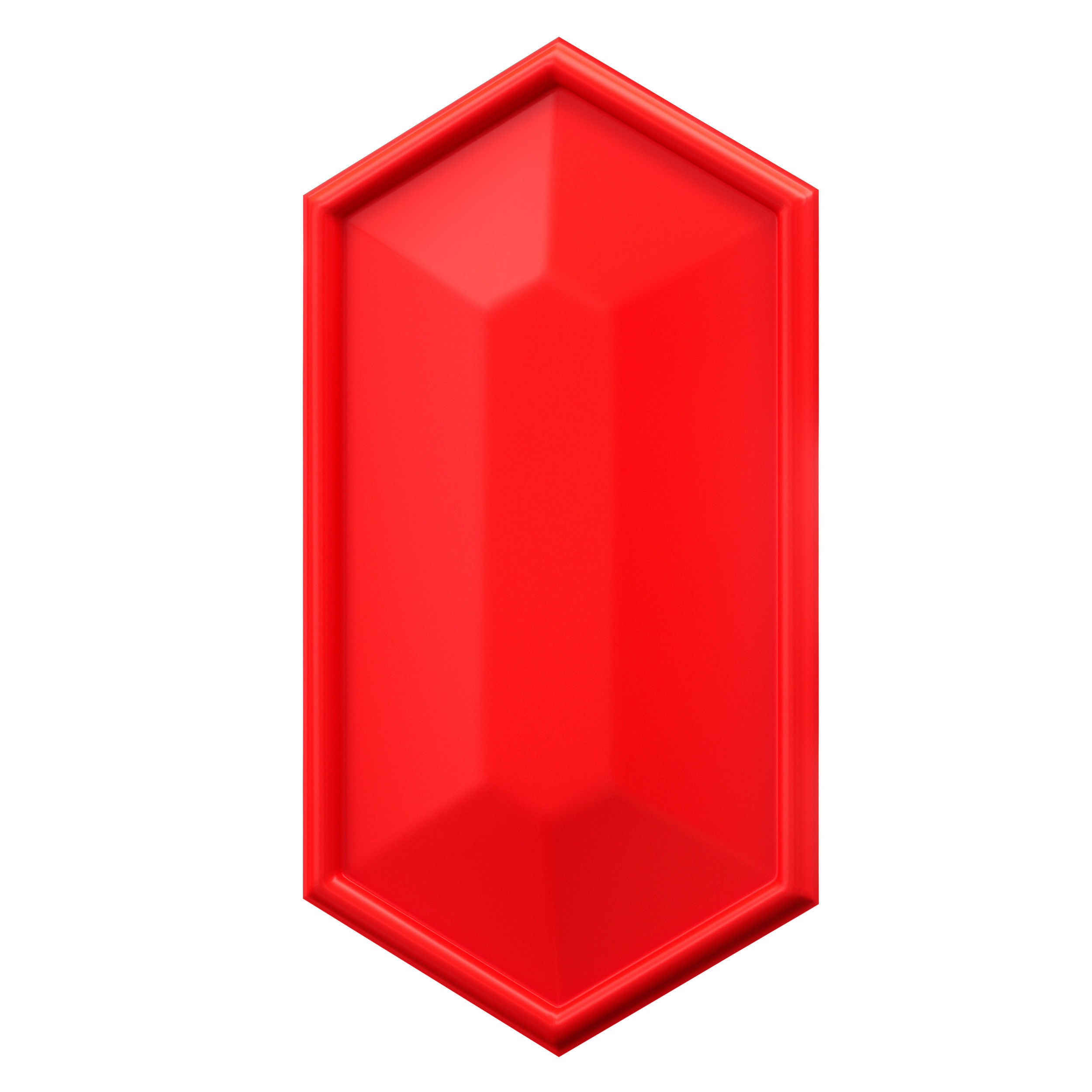 3d wall panel polygon hexagon 3D model_4