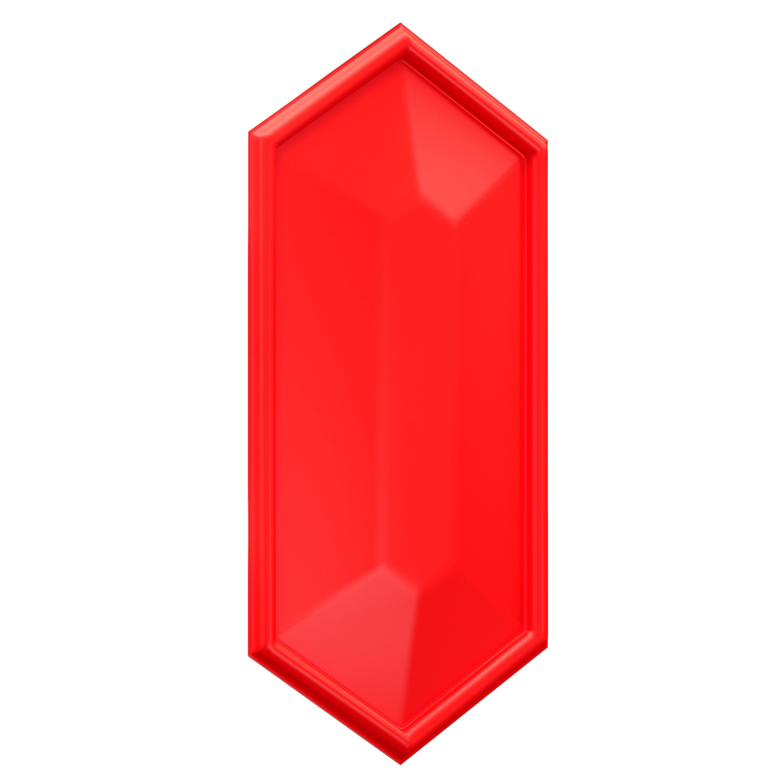 3d wall panel polygon hexagon 3D model_3