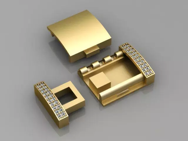 clasp cuban chain 3D print model_0