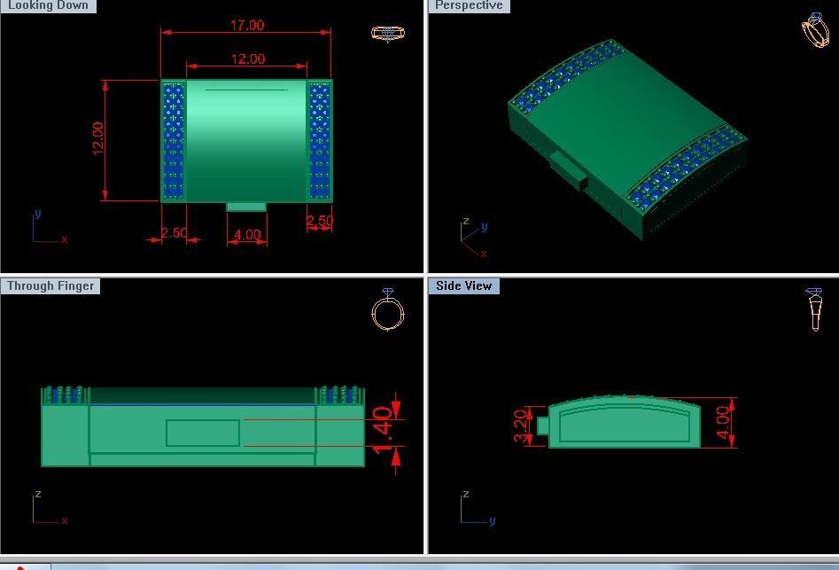 clasp cuban chain 3D print model_2