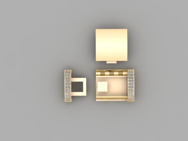 clasp cuban chain 3D print model_5