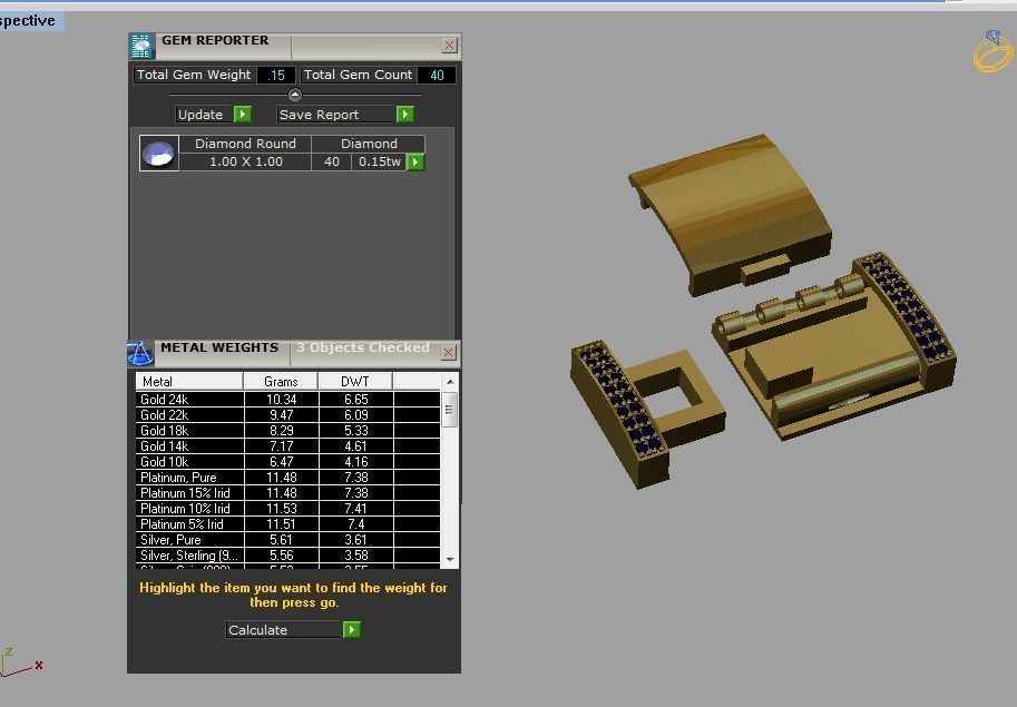 clasp cuban chain 3D print model_4