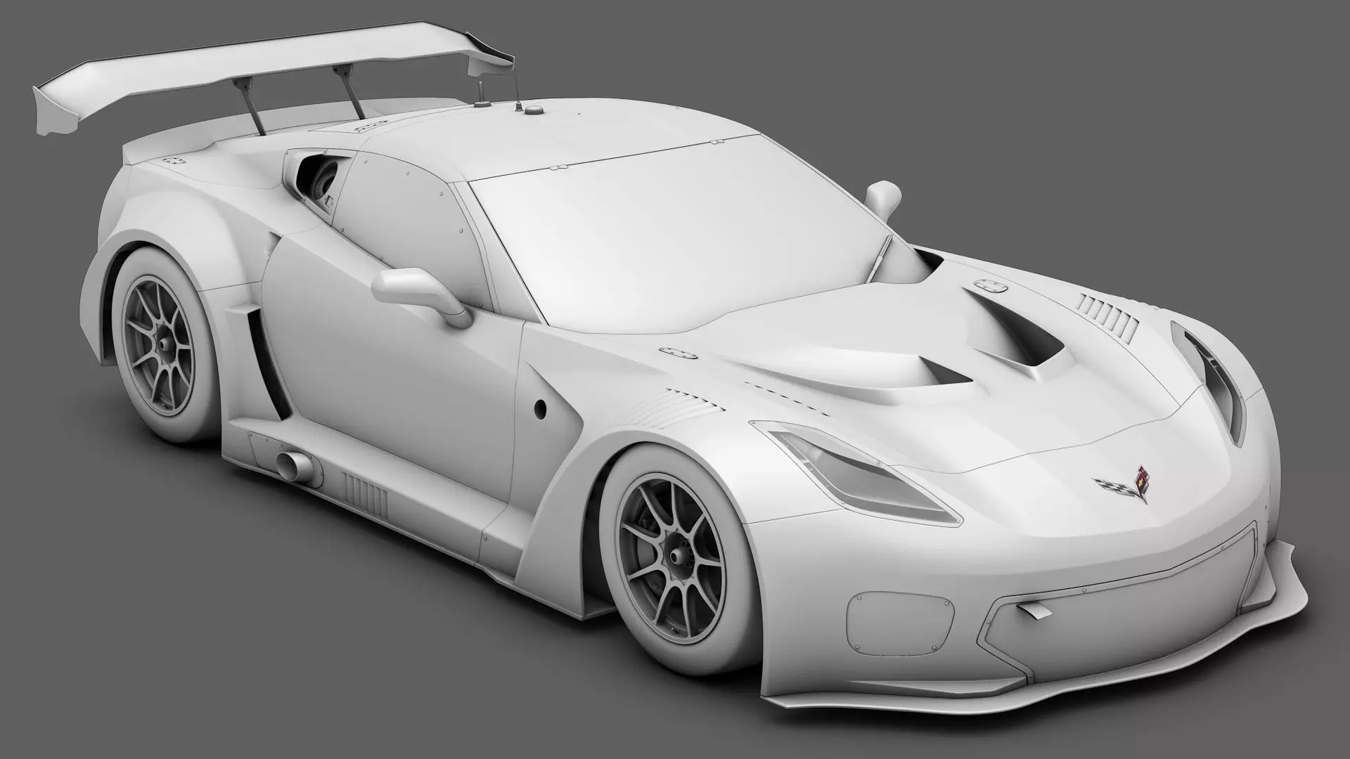 Chevrolet Corvette C7 GT-R GT3 HP 3D model_0