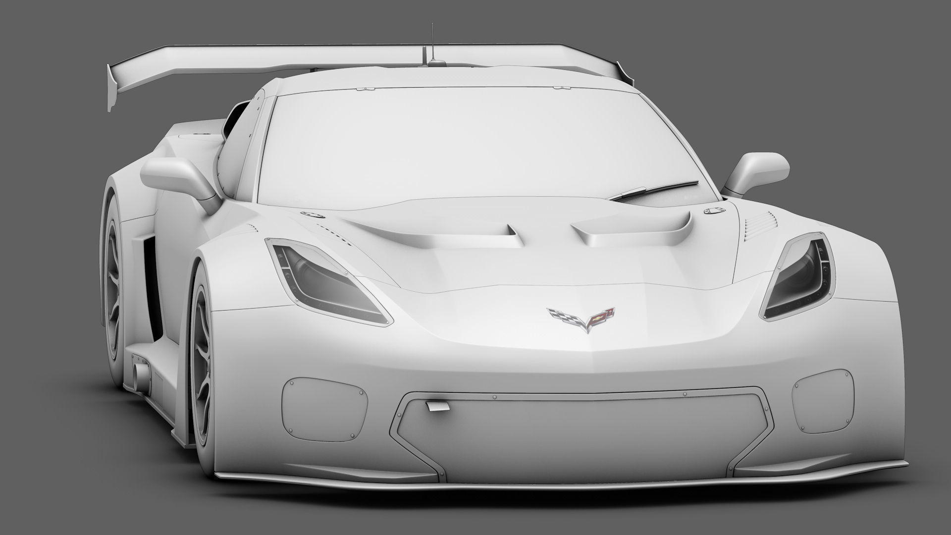Chevrolet Corvette C7 GT-R GT3 HP 3D model_8