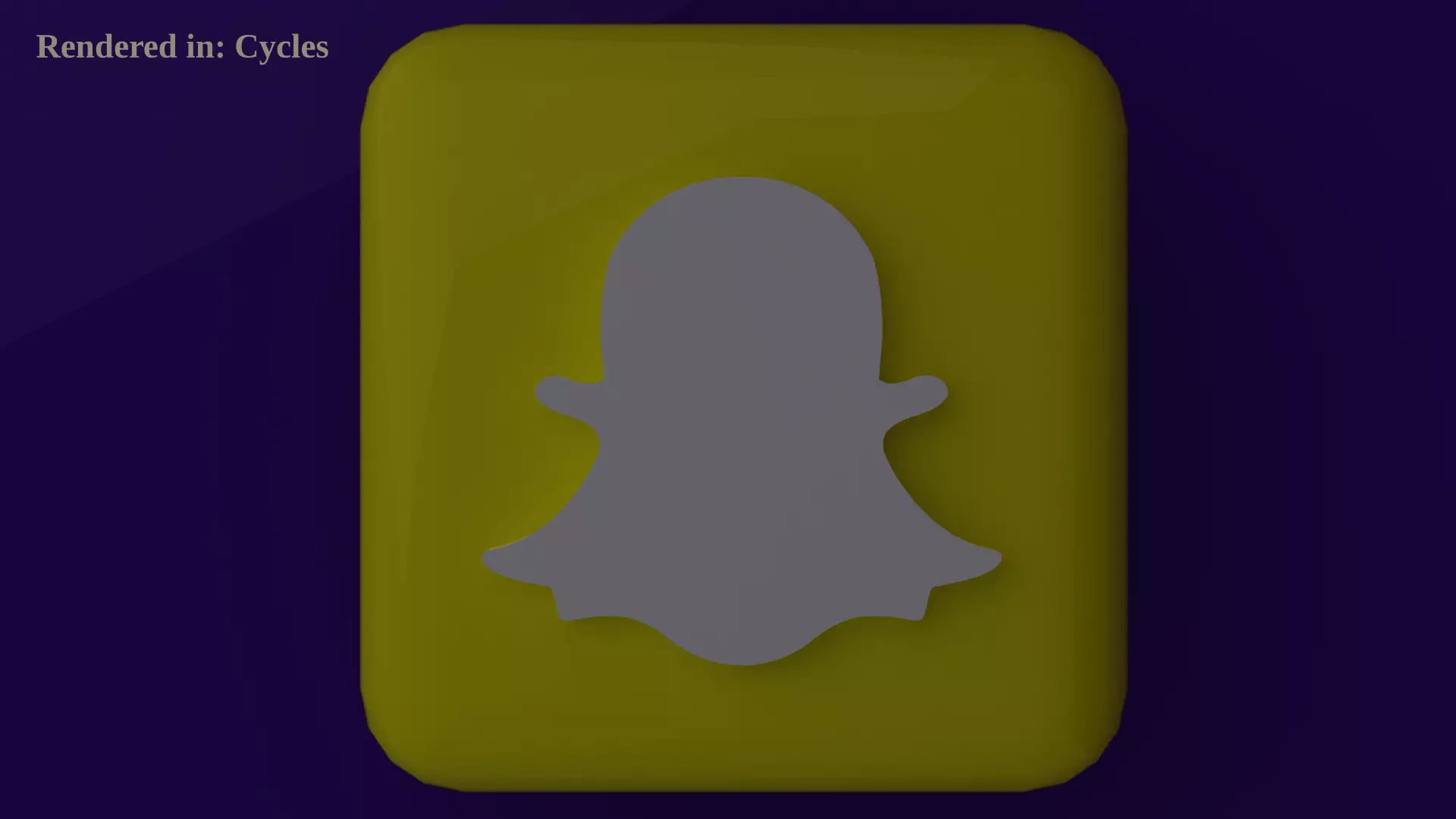 Snapchat Icon Emoji Low-poly 3D model_0