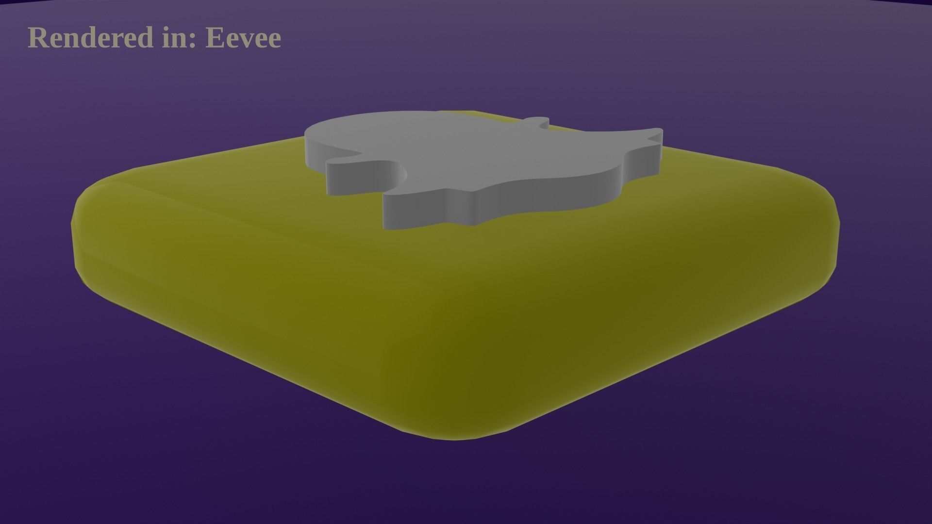 Snapchat Icon Emoji Low-poly 3D model_5