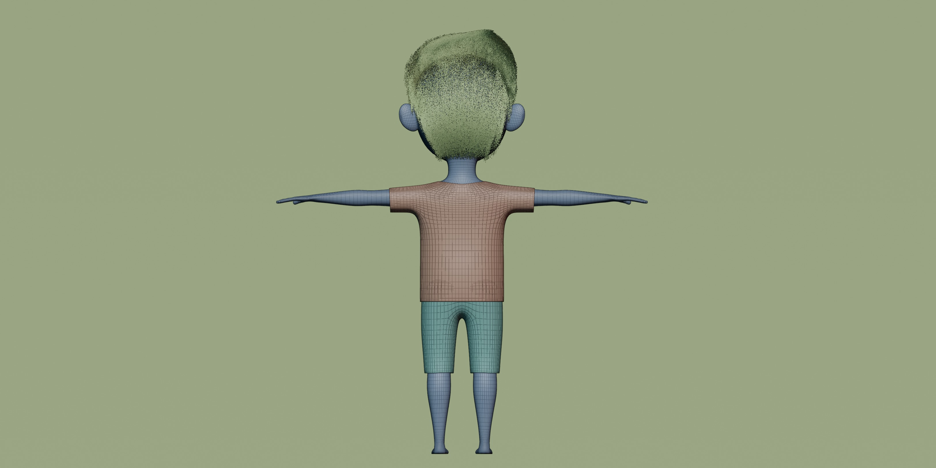 cartoon boy 3D model_13