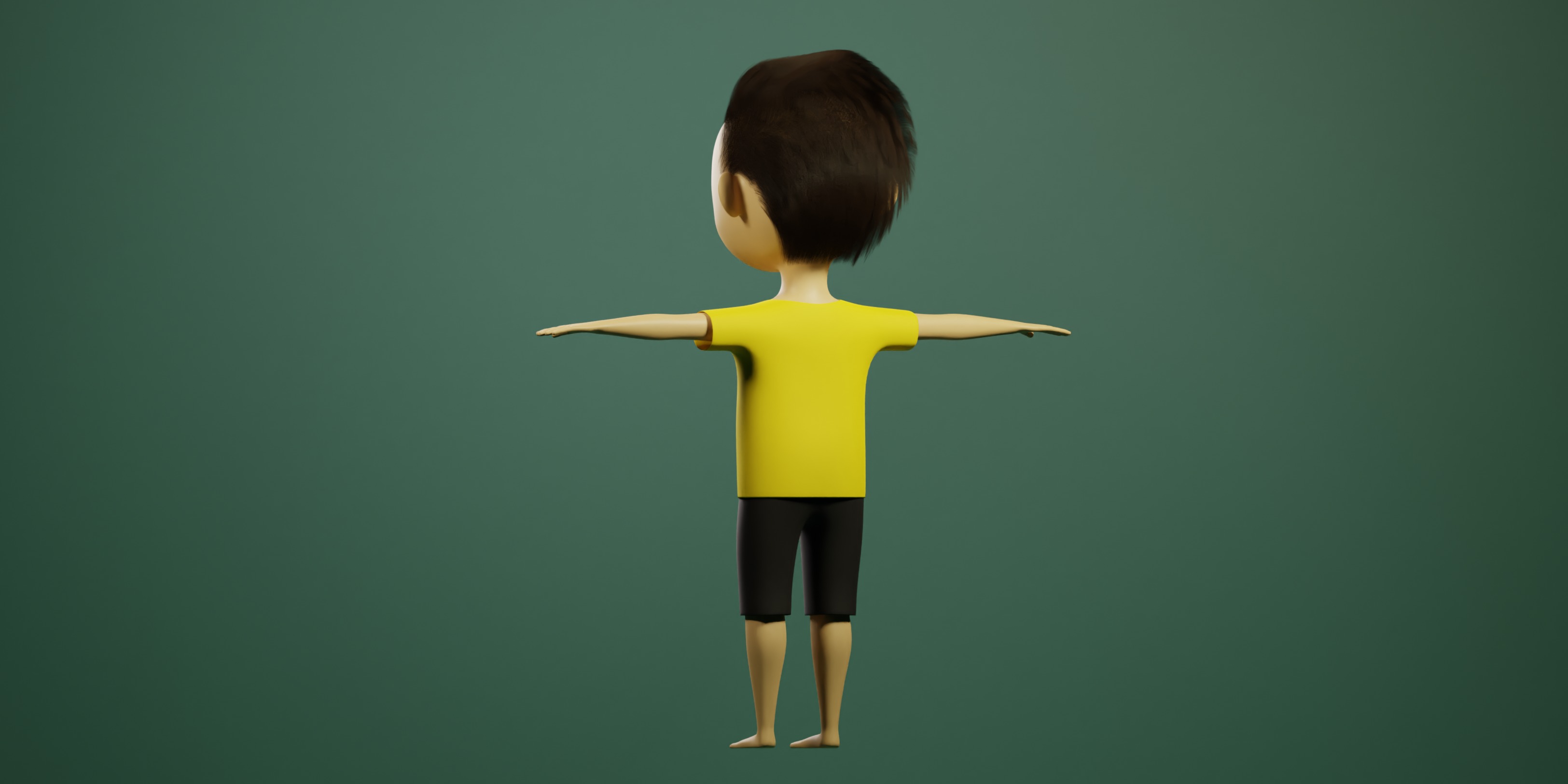cartoon boy 3D model_5