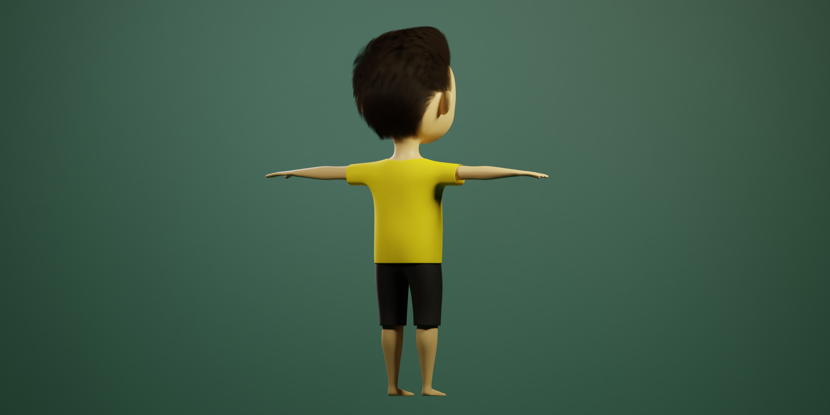 cartoon boy 3D model_4