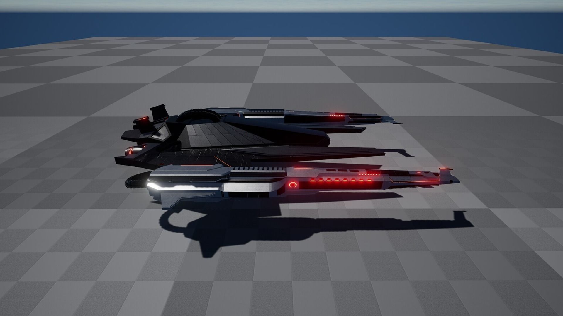Fighter Spaceship With Controller - UE4-5 Low-poly 3D model_13