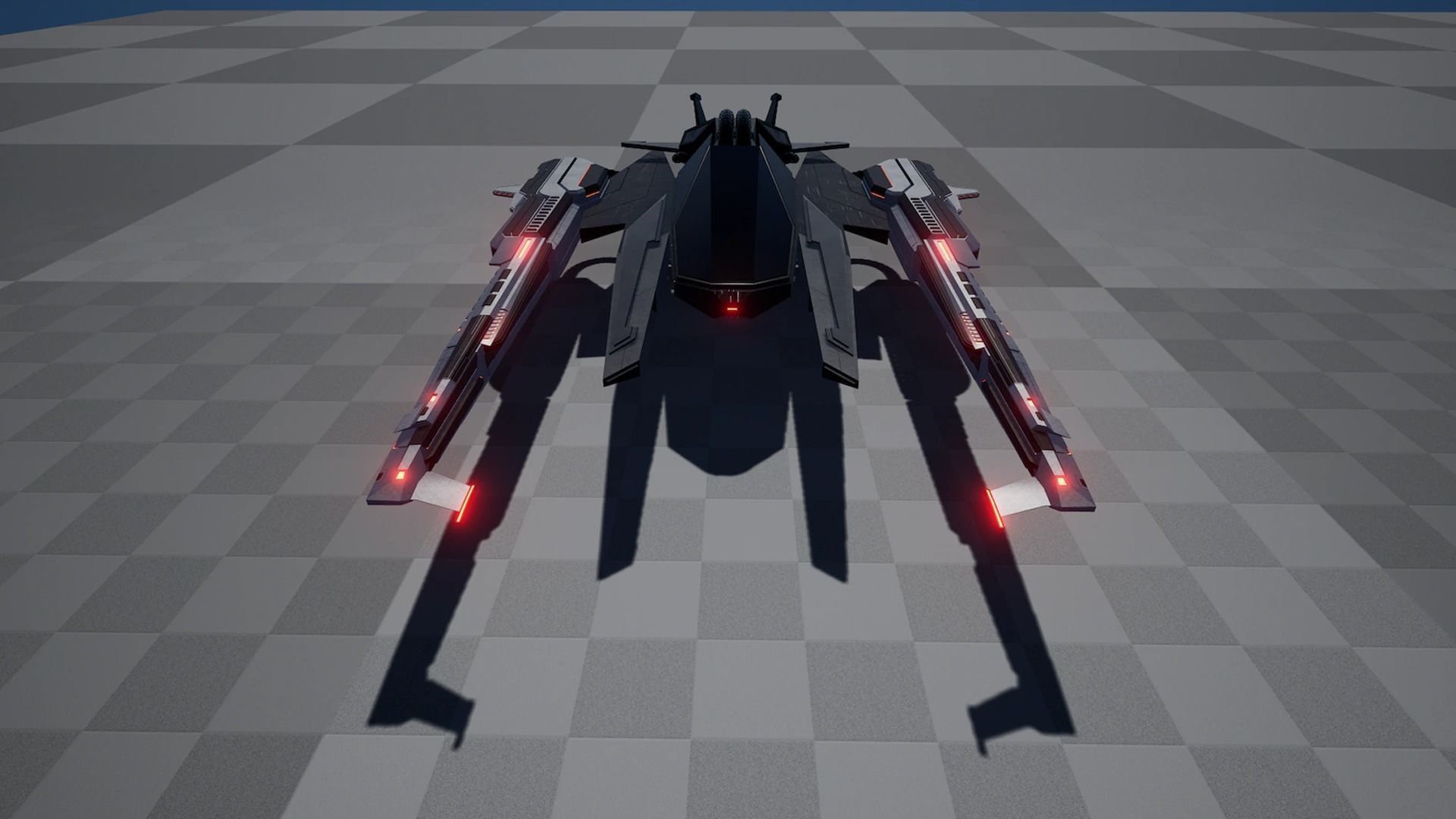 Fighter Spaceship With Controller - UE4-5 Low-poly 3D model_15