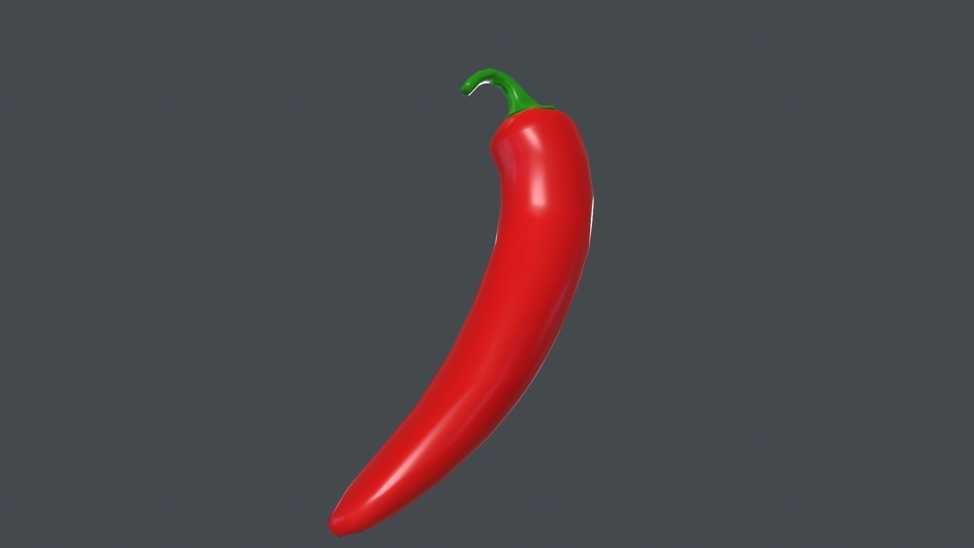 Chili Pepper 3D Model Low-poly 3D model_2