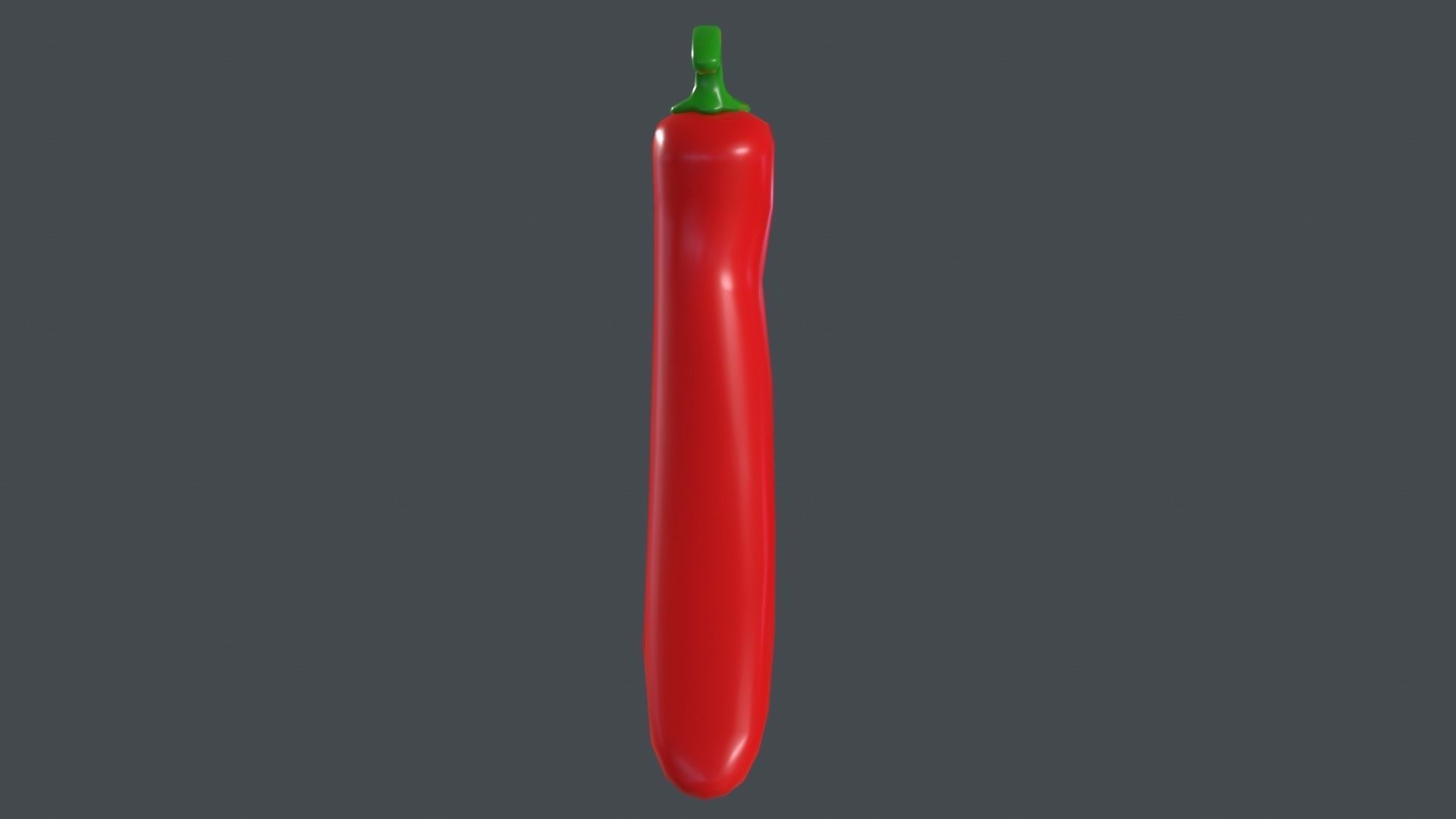 Chili Pepper 3D Model Low-poly 3D model_3