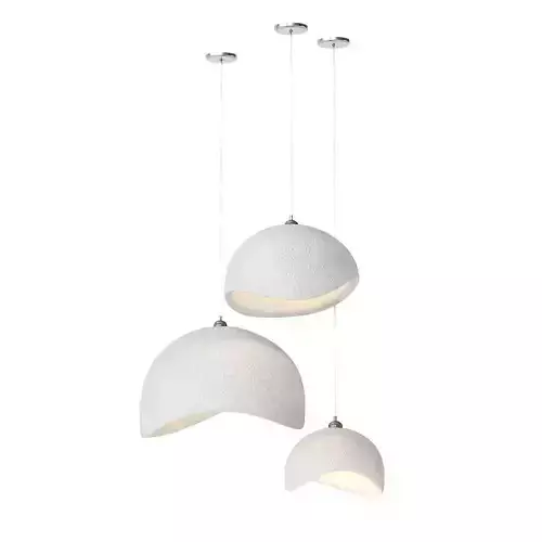 Concrete pendant lamps B style 3D model
