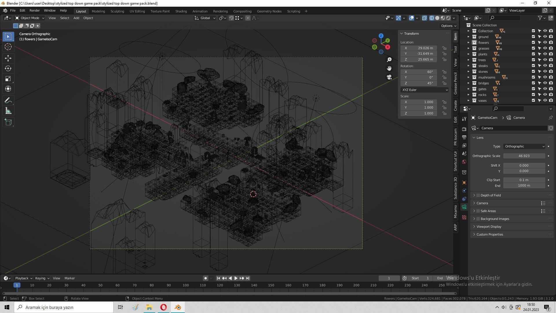 Stylized Top Down Game Pack Low-poly 3D model_17