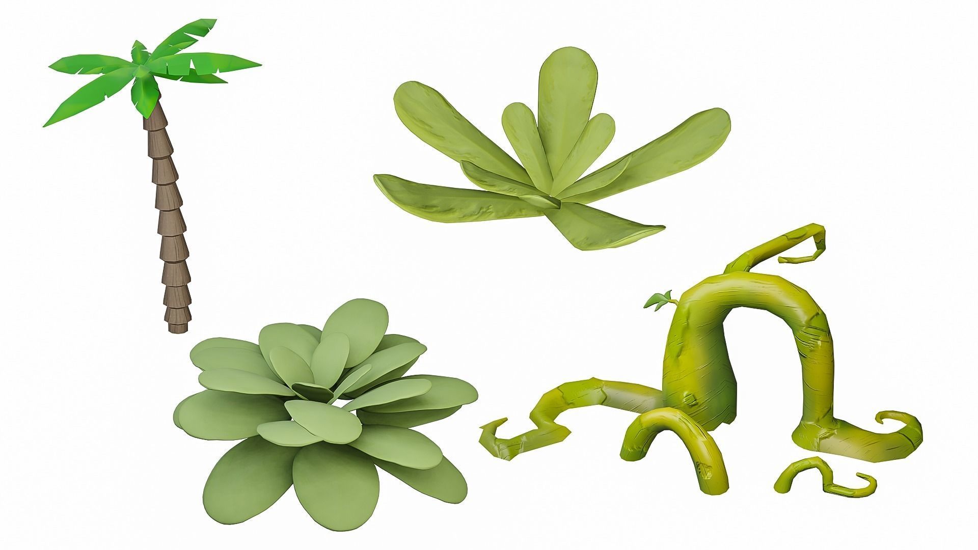 Stylized Top Down Game Pack Low-poly 3D model_13