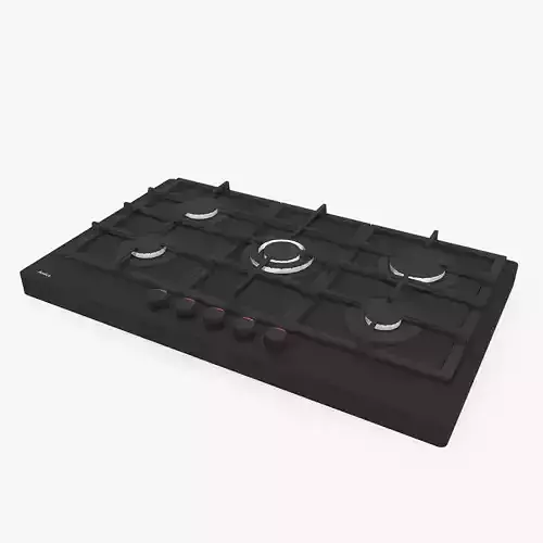 Hob Amica PGCA9101ApB Black 3D Model