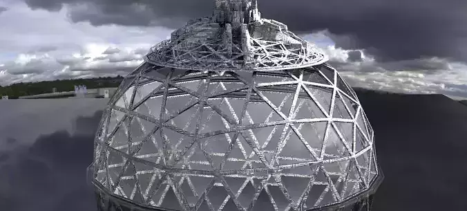 SciFi City Dome Array Base 2 