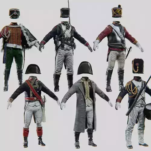 Napoleon Empire Bundle Pack 3D model