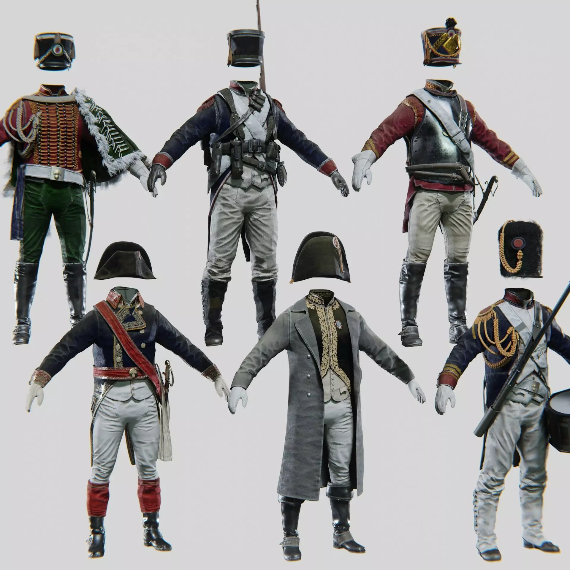Napoleon Empire Bundle Pack 3D model_0