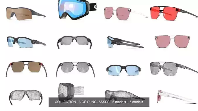COLLECTION-16 OF SUNGLASSES - 5 models  