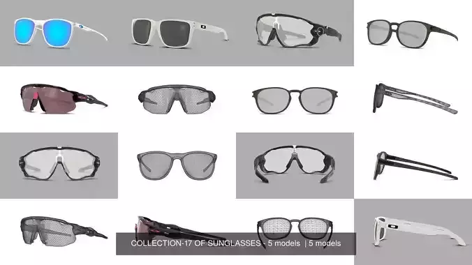 COLLECTION-17 OF SUNGLASSES - 5 models  