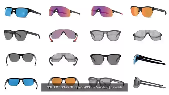 COLLECTION-25 OF SUNGLASSES - 5 models  
