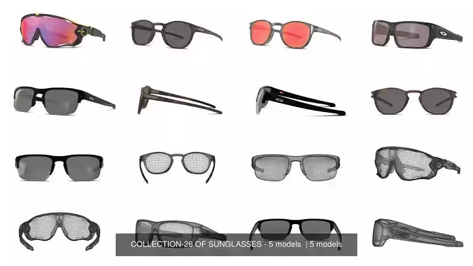 COLLECTION-26 OF SUNGLASSES - 5 models  