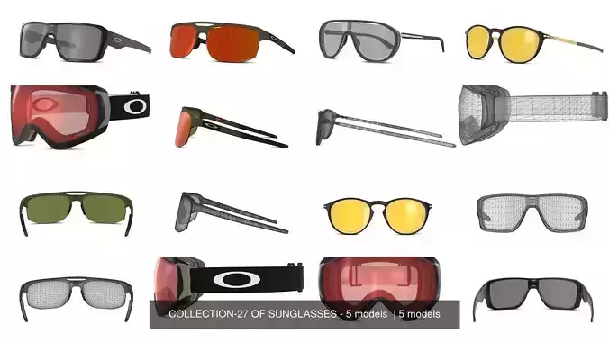 COLLECTION-27 OF SUNGLASSES - 5 models  