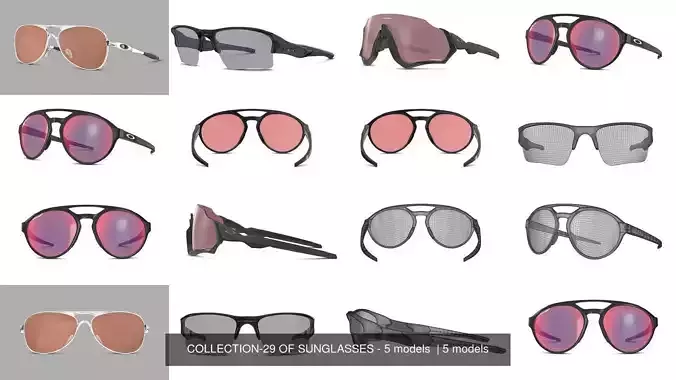 COLLECTION-29 OF SUNGLASSES - 5 models  