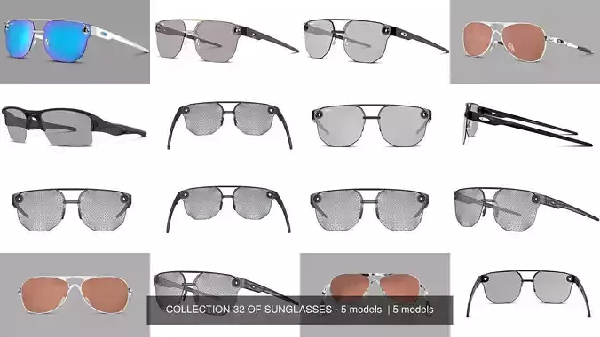 COLLECTION-32 OF SUNGLASSES - 5 models  