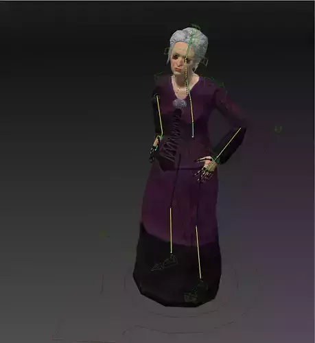The Old Lady In A Purple Dress RIGGED 