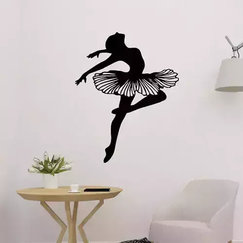 Female Dancer Bale 2D Decor 3D print model