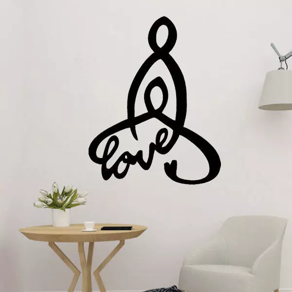 Love Symbol Wall Art 2D 3D print model