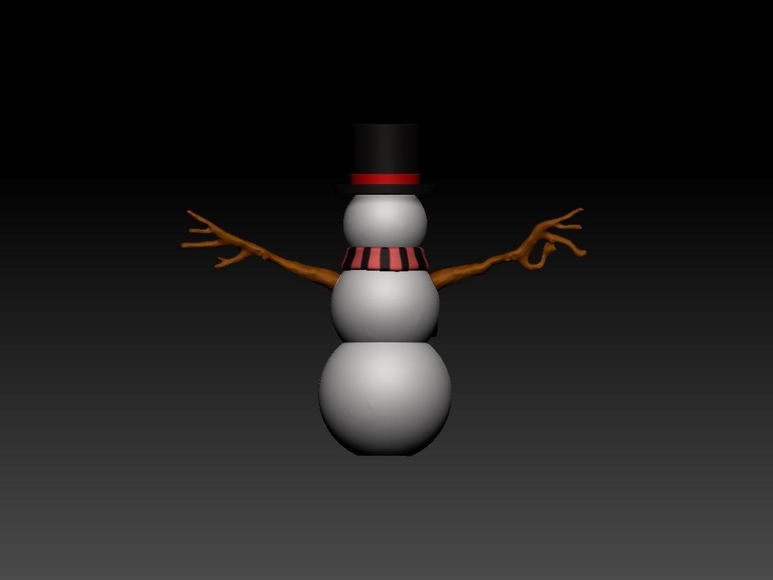 SNOWMAN Free 3D print model_5
