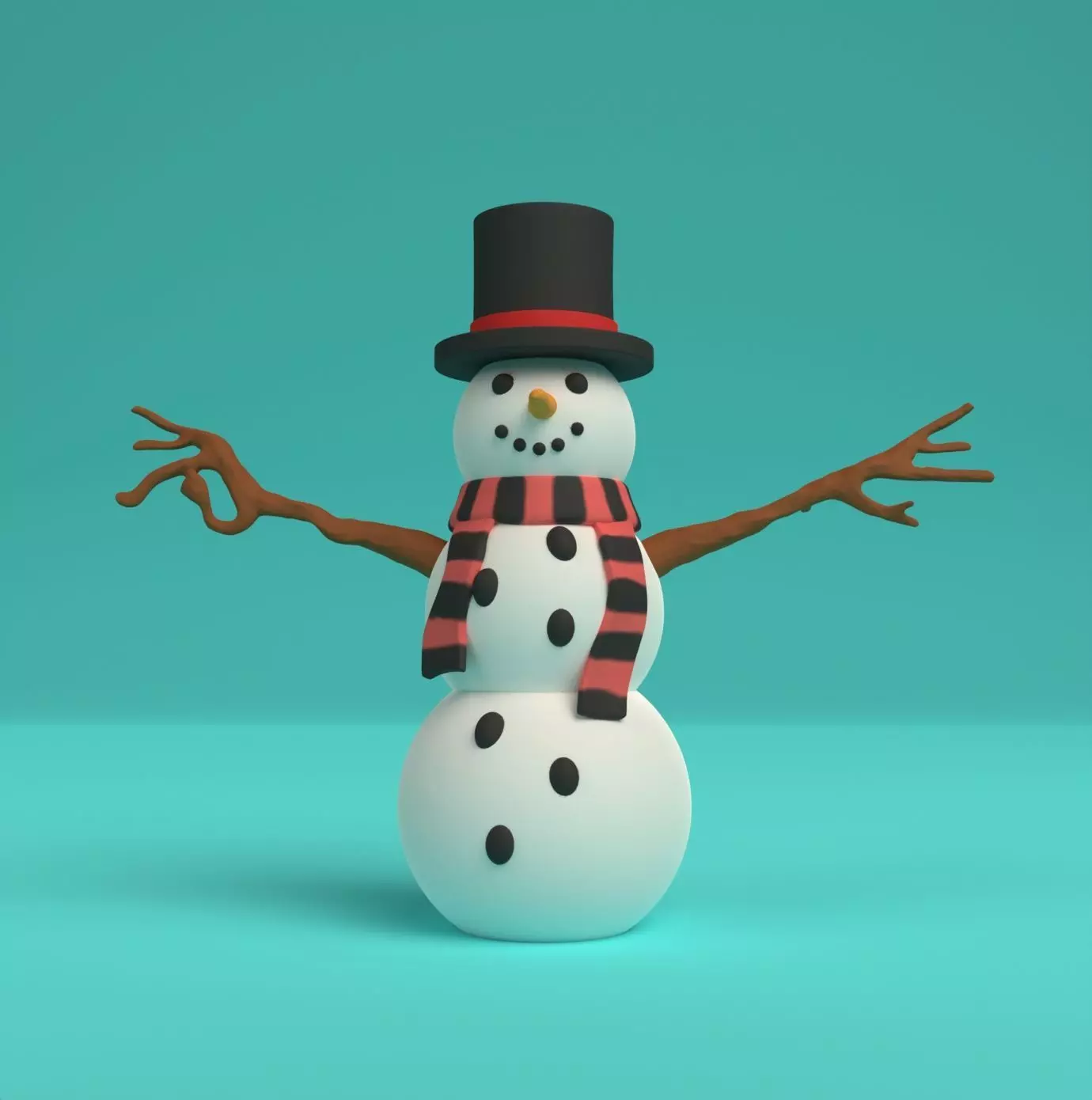 SNOWMAN Free 3D print model_0