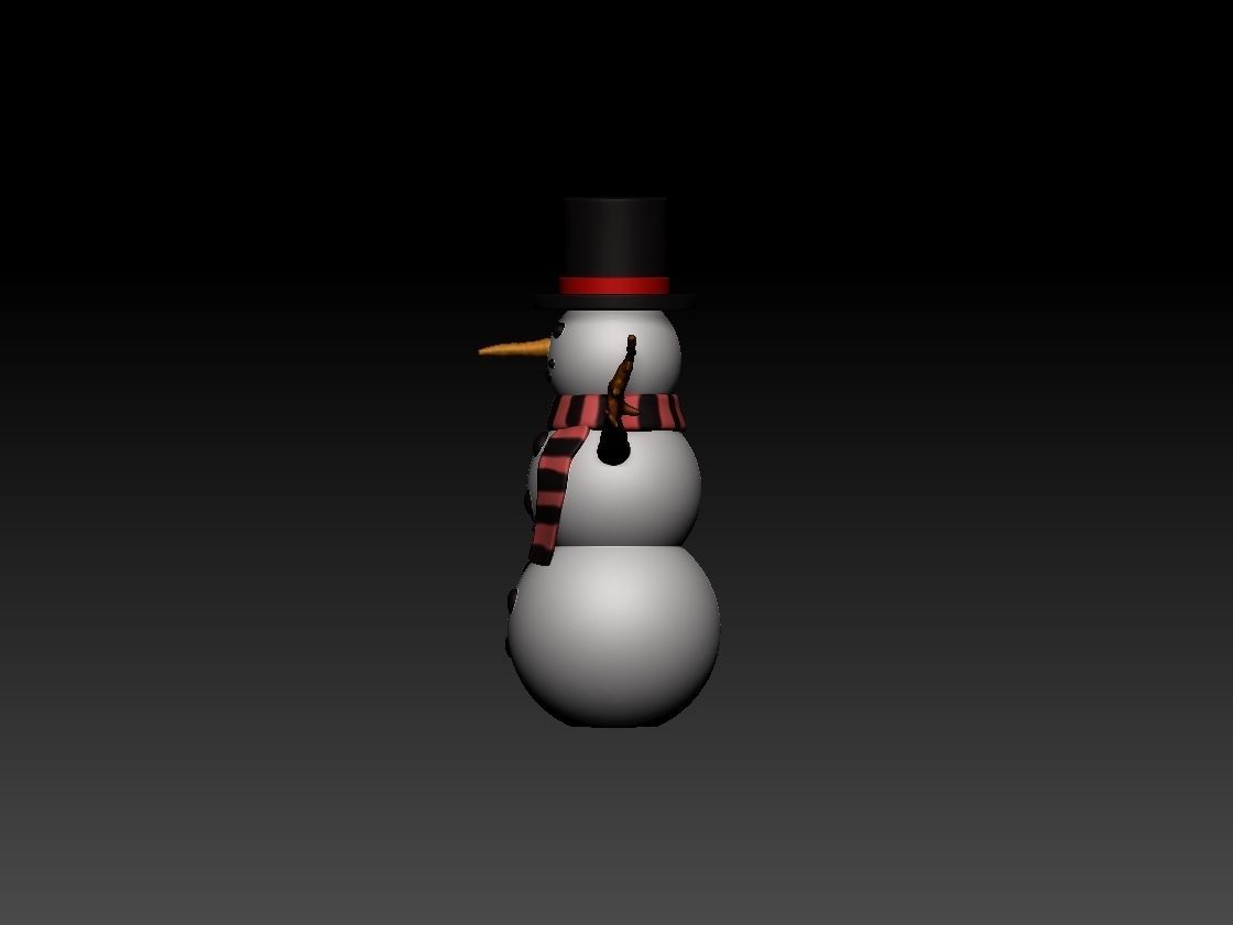 SNOWMAN Free 3D print model_3