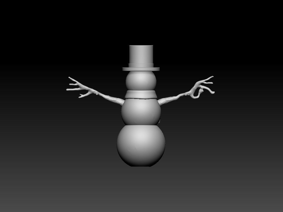 SNOWMAN Free 3D print model_6