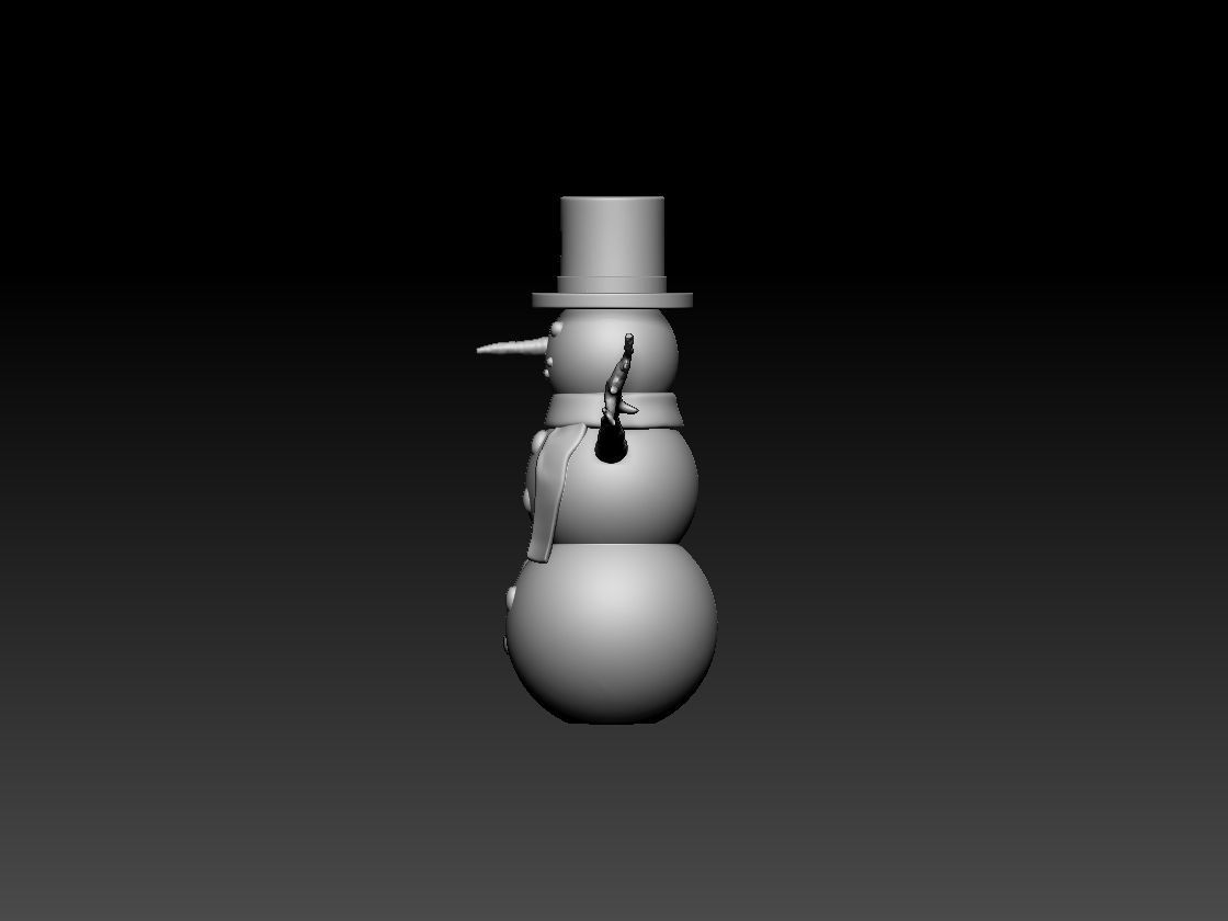SNOWMAN Free 3D print model_4