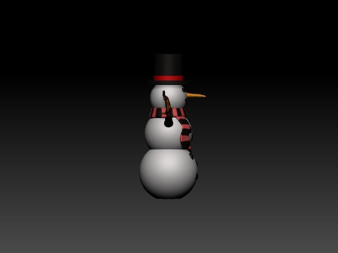 SNOWMAN Free 3D print model_7