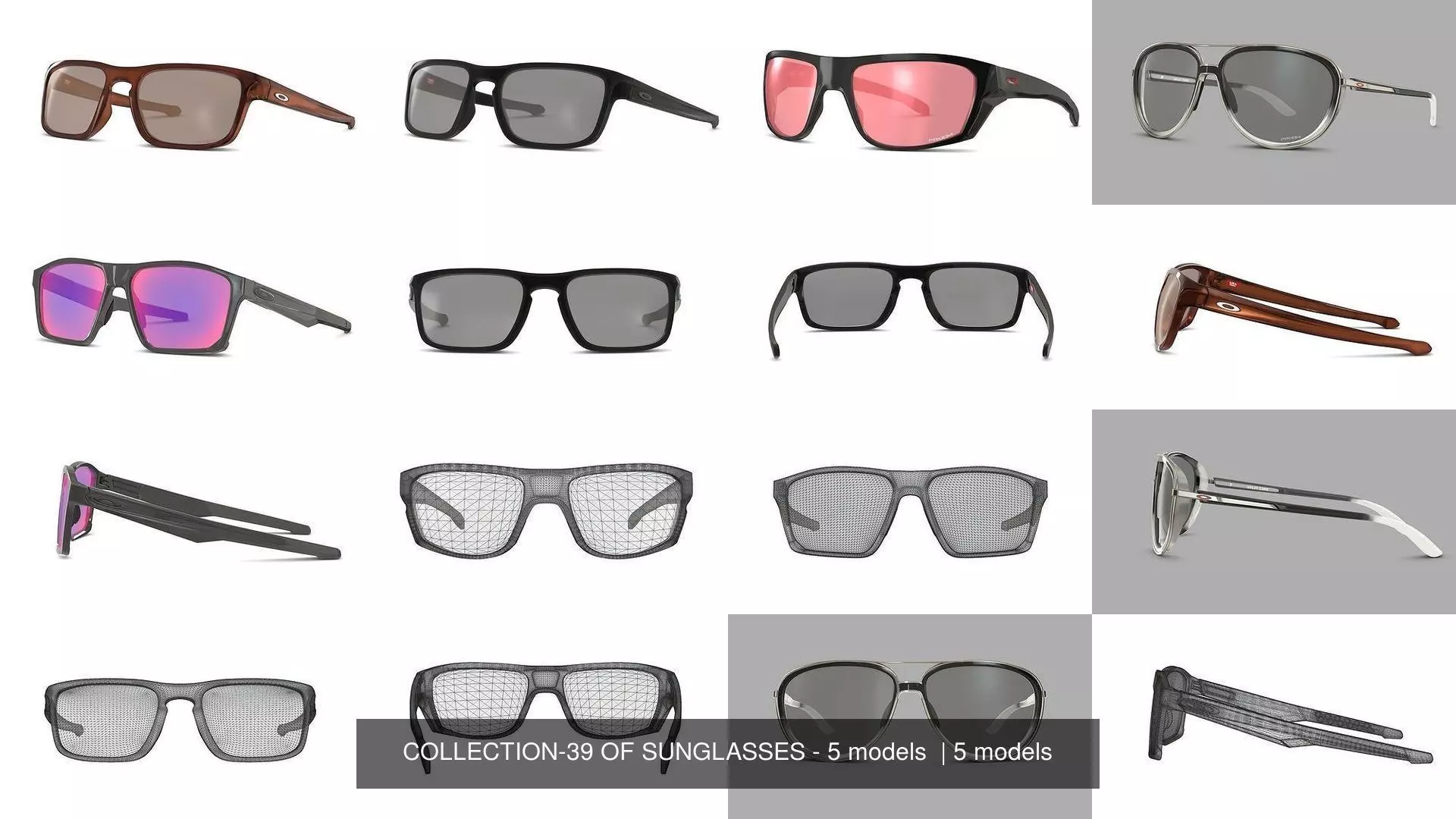 COLLECTION-39 OF SUNGLASSES - 5 models  _0