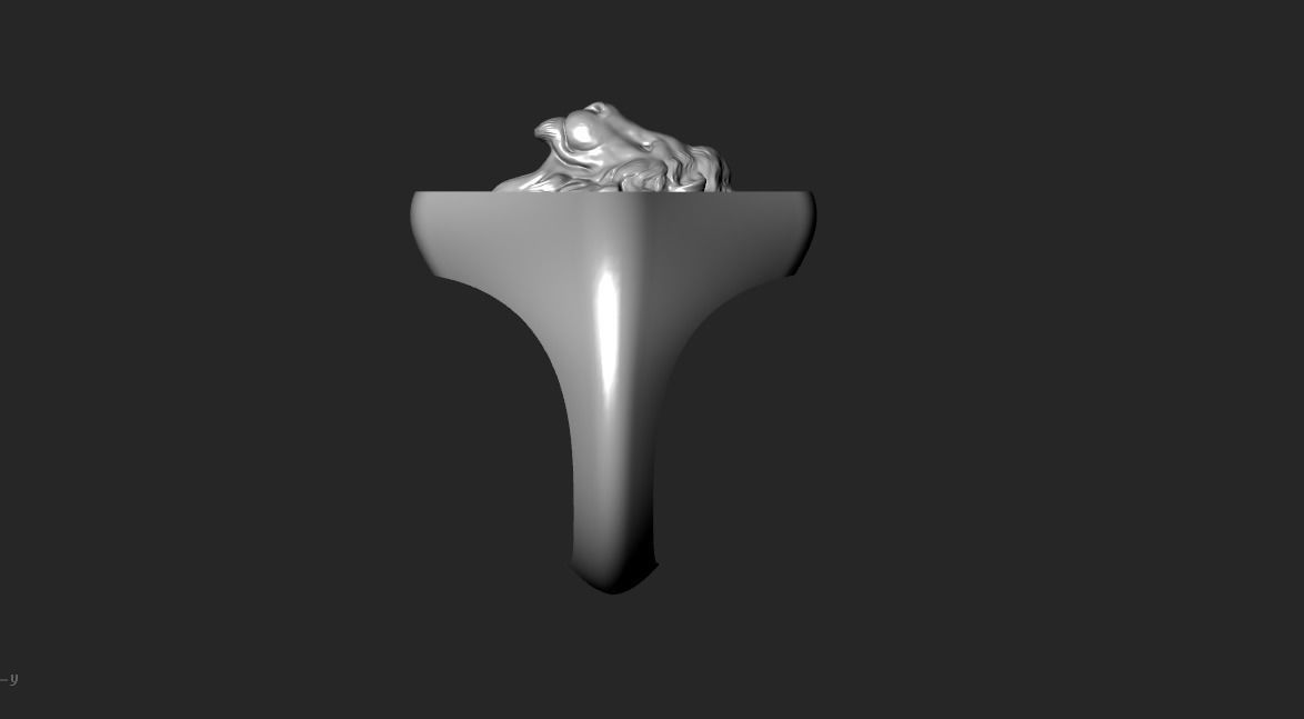 lion men ring 3D print model 3D print model_7