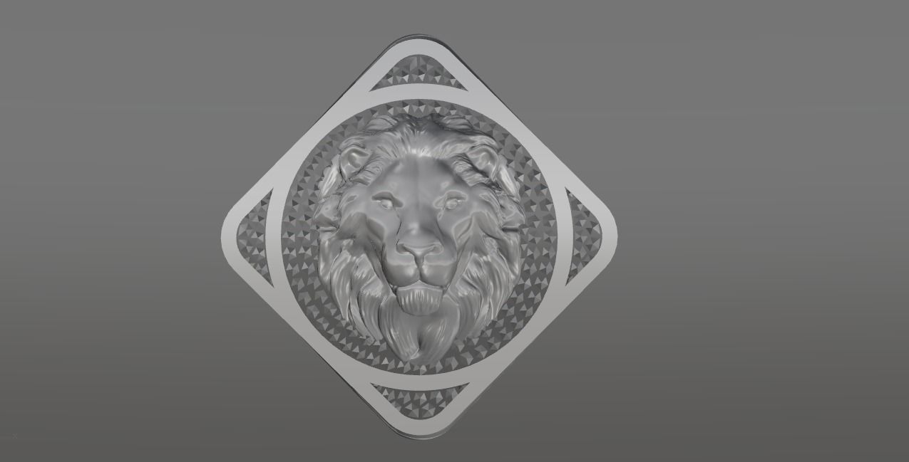 lion men ring 3D print model 3D print model_3