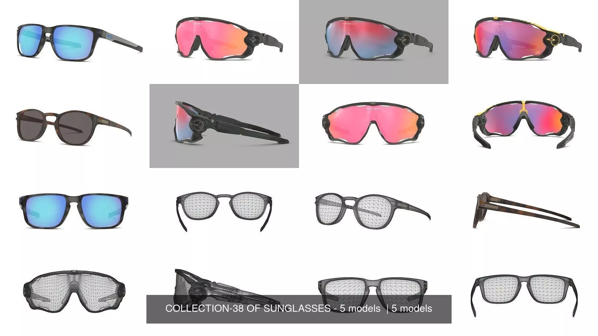 COLLECTION-38 OF SUNGLASSES - 5 models _0