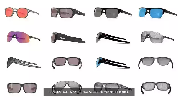 COLLECTION-37 OF SUNGLASSES - 5 models  