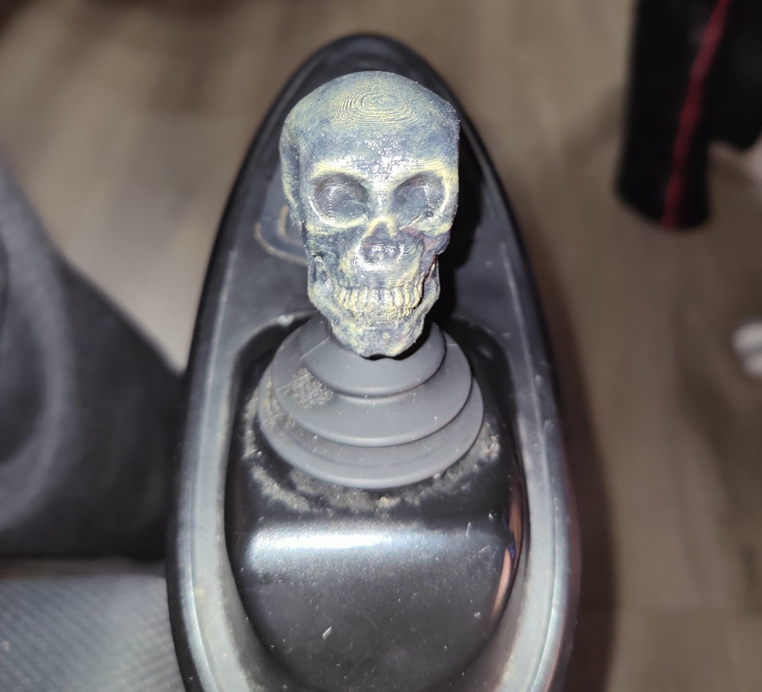 Skull Controller Knob for 3D print and use as base mesh 3D print model_3
