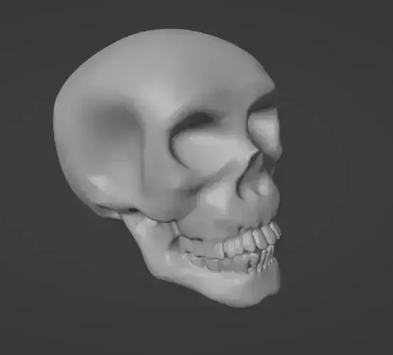 Skull Controller Knob for 3D print and use as base mesh 3D print model